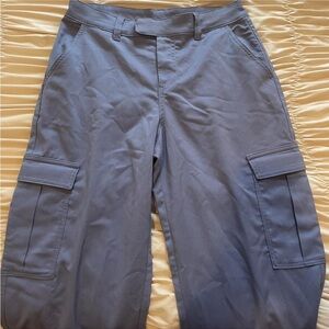 H&M Blue Cargo Pants with Utility Design